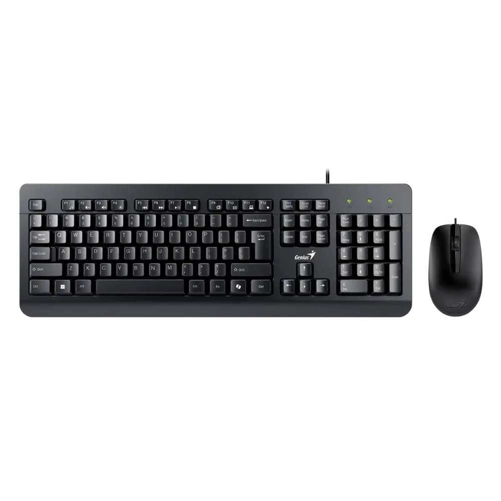 Combo Teclado GENIUS + Mouse Alámbrico KM-160 COLOR Negro