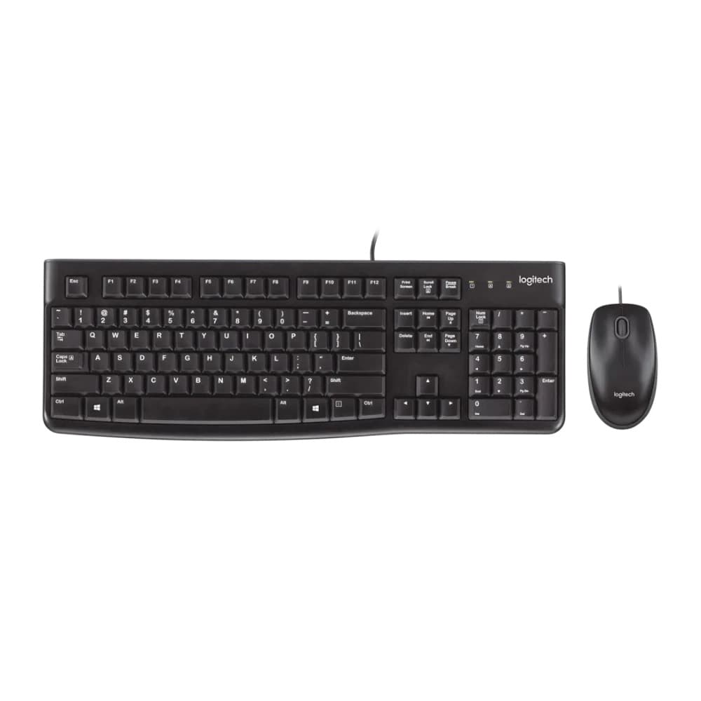 Combo LOGITECH Teclado + Mouse MK120 COLOR Negro