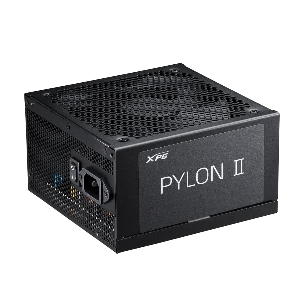 PYLON II, Negro, 80+, Bronce, No Modular, 750W, Soporta Tarjetas Gráficas NVIDIA RTX serie 50, ATX24x1, EPS 8x2, PCIE 6+2x2, 12v-2x6x1(450W), MOLEXx2, SATAx6, Capacitores TW de 105°C, 5 Años de Garantía